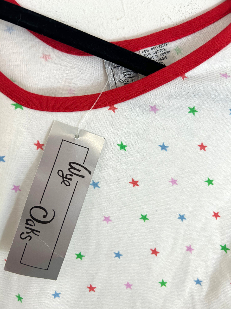 Wye Oaks Stars Top - Red (Deadstock)