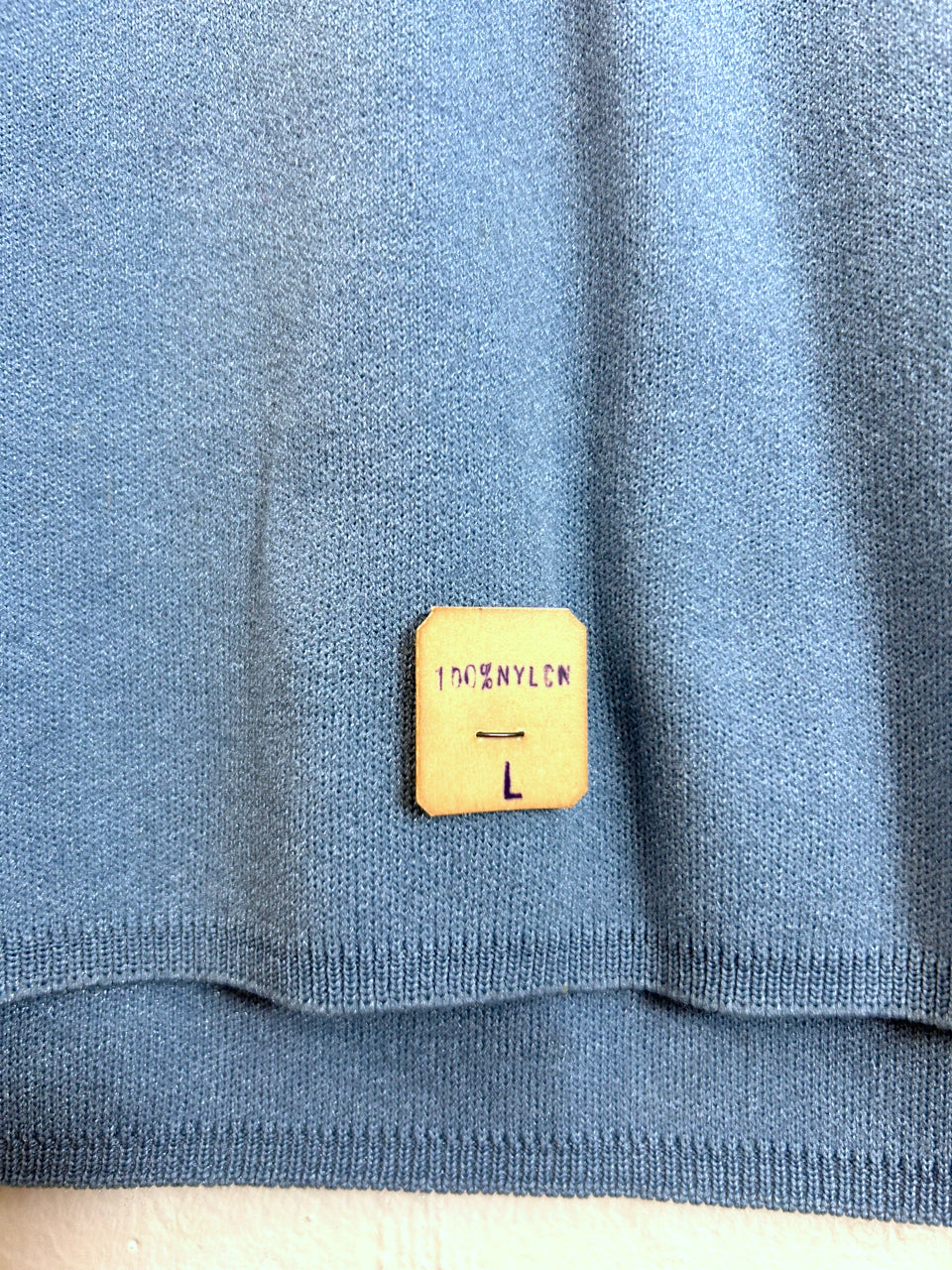 Nylon Long-Sleeved Top - Light Blue (Deadstock)
