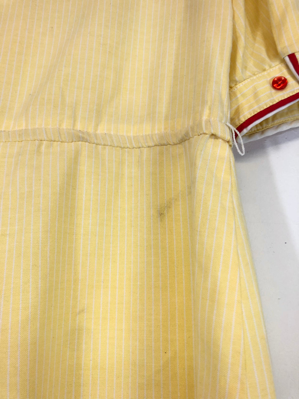 KC Petites Yellow Striped Dress