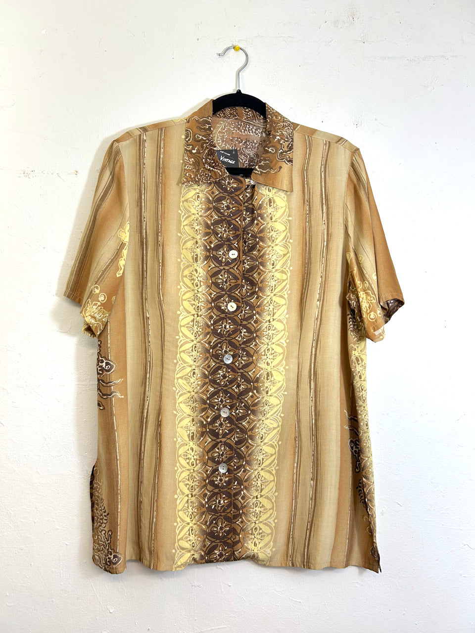 Tiki Printed Button-Up Shirt