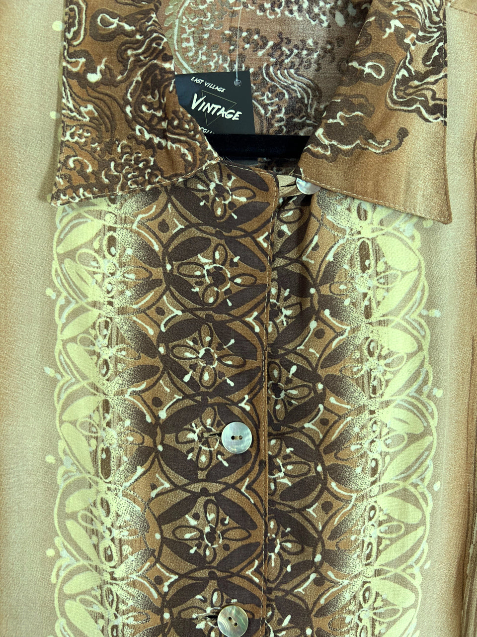 Tiki Printed Button-Up Shirt