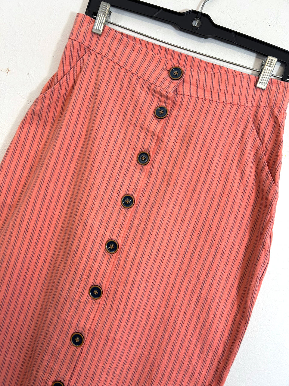 Pin Striped Melon 80s Skirt