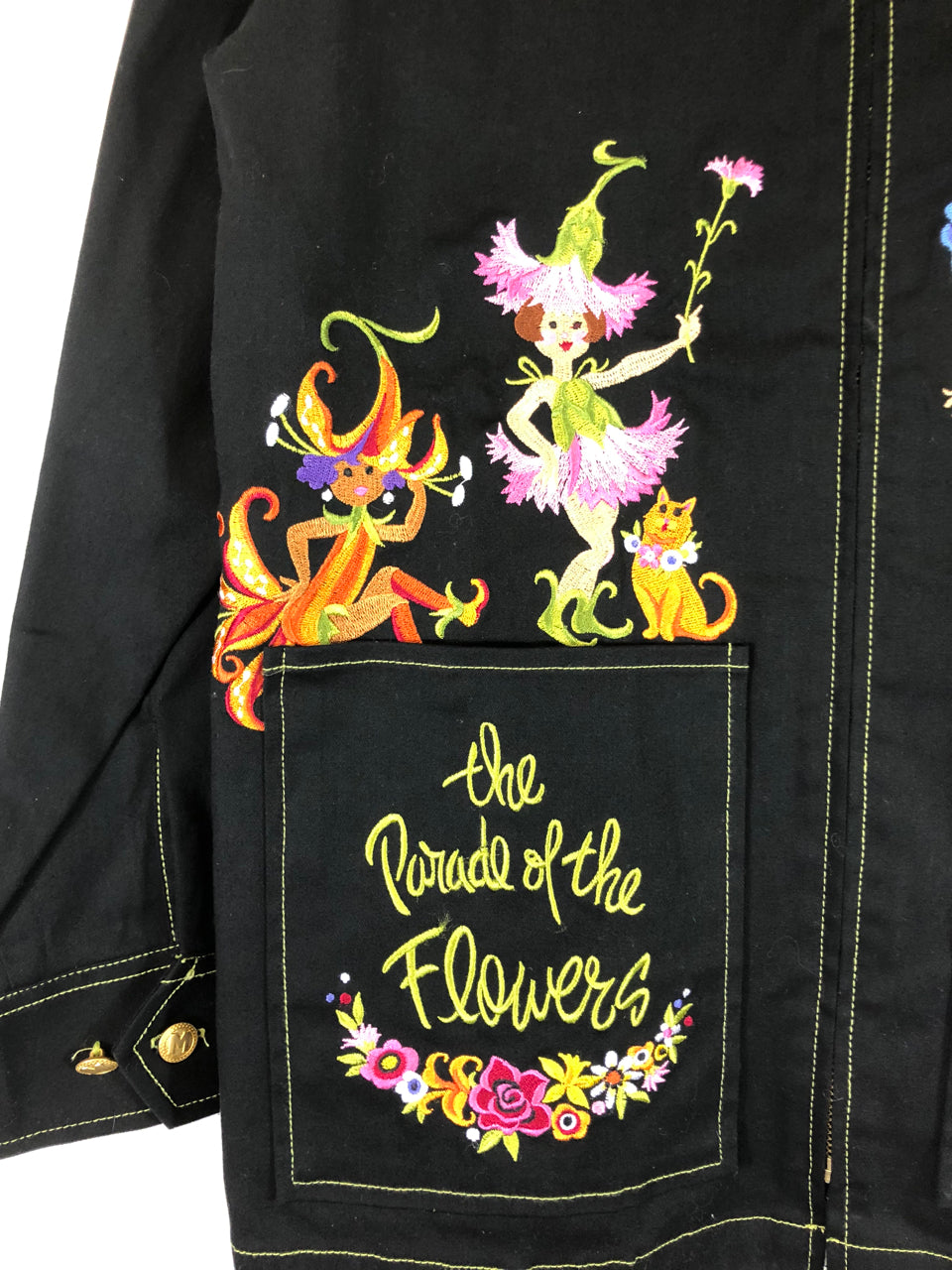 Bob Mackie Parade of the Flowers Embroidered Jacket