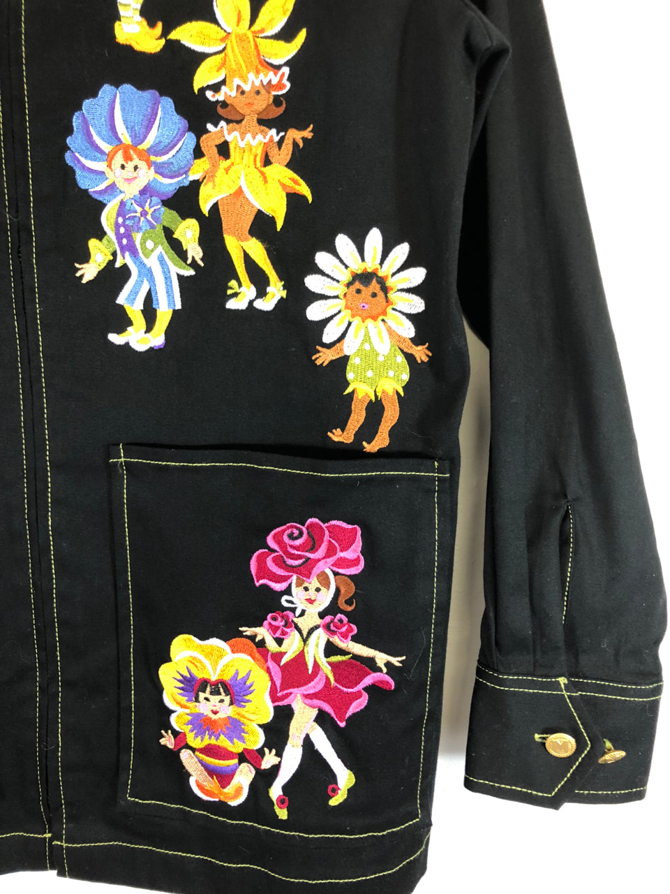 Bob Mackie Parade of the Flowers Embroidered Jacket