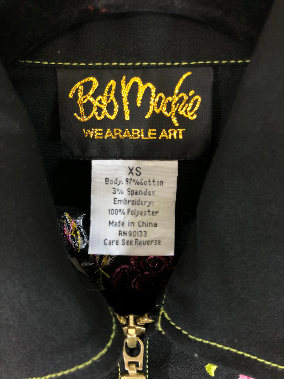 Bob Mackie Parade of the Flowers Embroidered Jacket