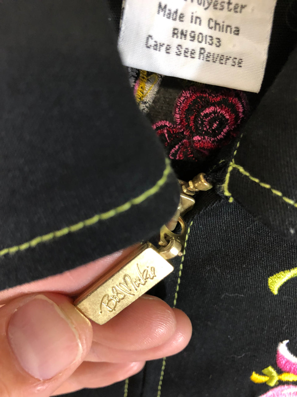 Bob Mackie Parade of the Flowers Embroidered Jacket
