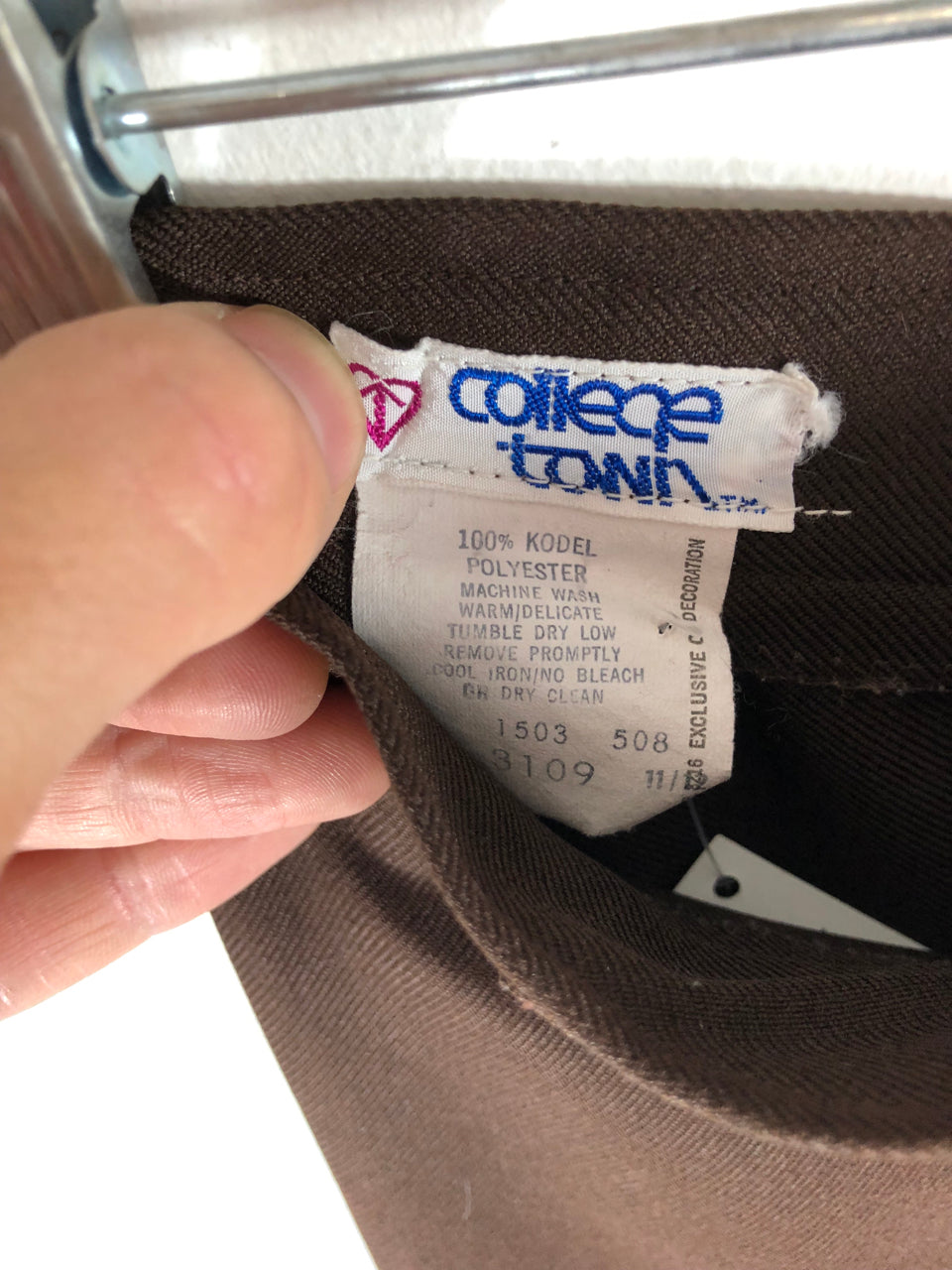 College Town Brown Skirt