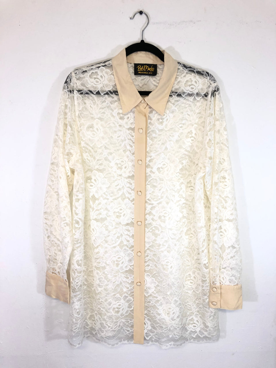 Bob Mackie Floral Lace Blouse