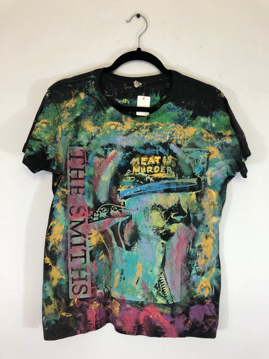The Smiths/Morrissey Meat is Murder Hand Painted Black T-Shirt