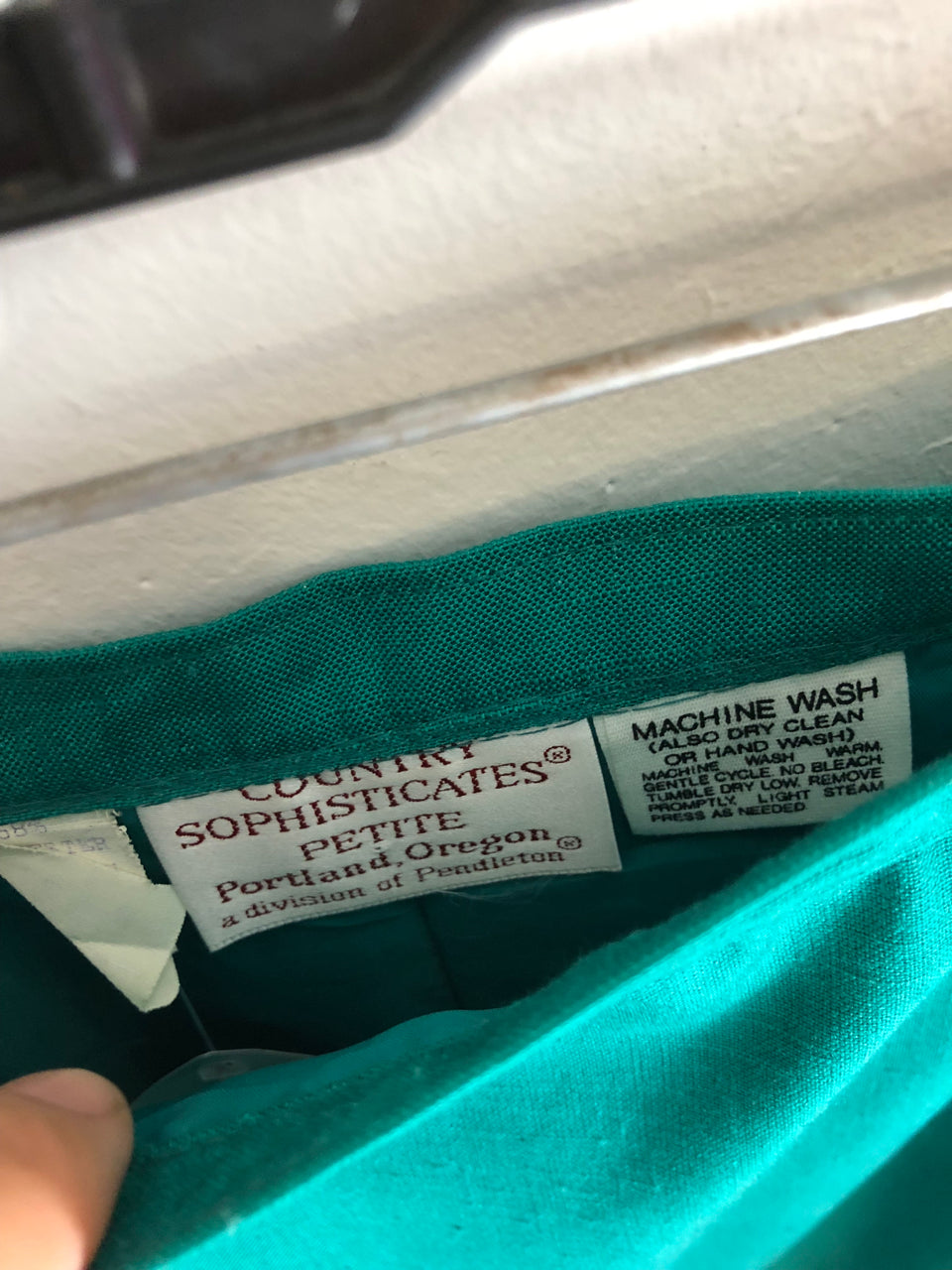 Country Sophisticates Teal Skirt