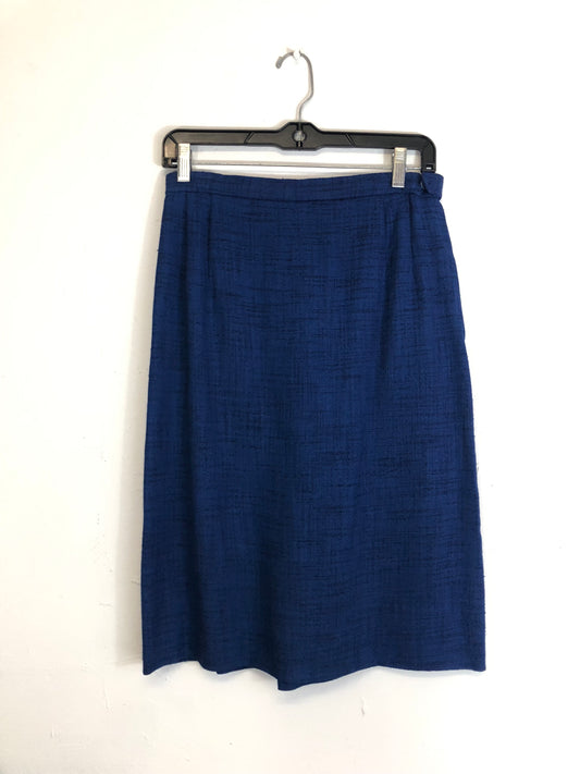 Navy Linen Skirt