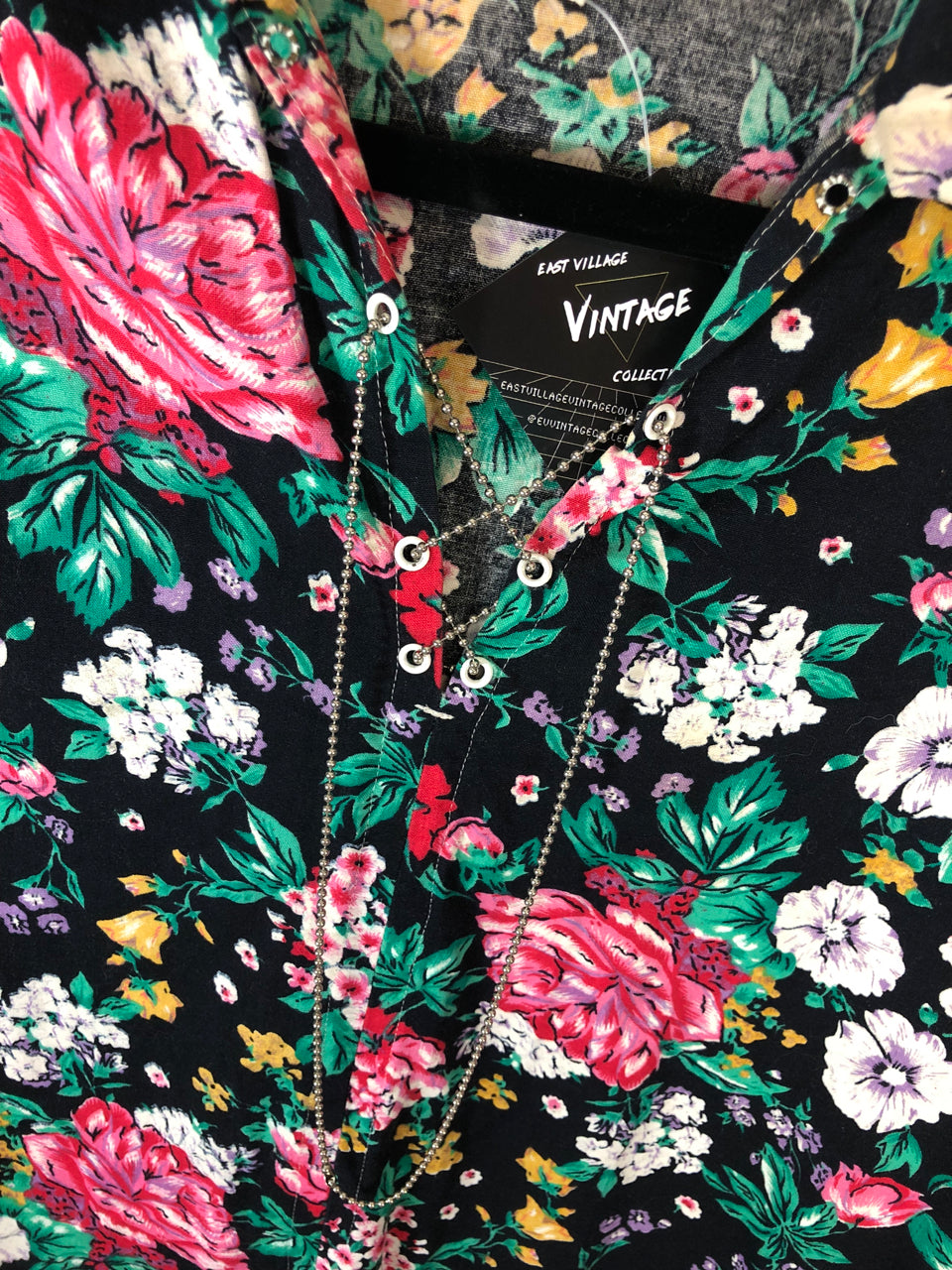 Jon Xavier Floral Chain Top