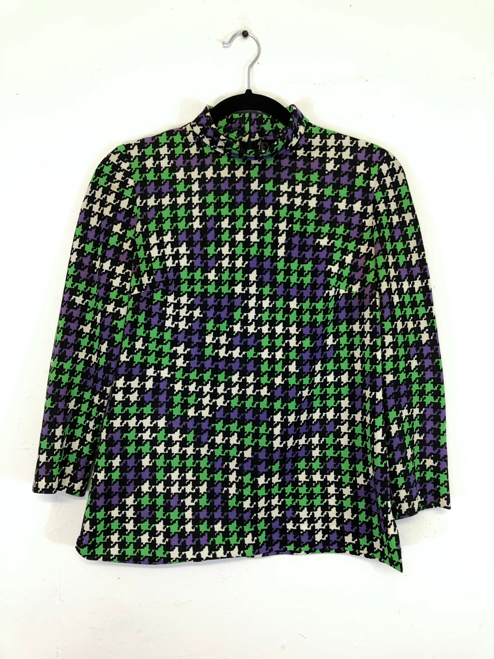 Checkered 70s Top