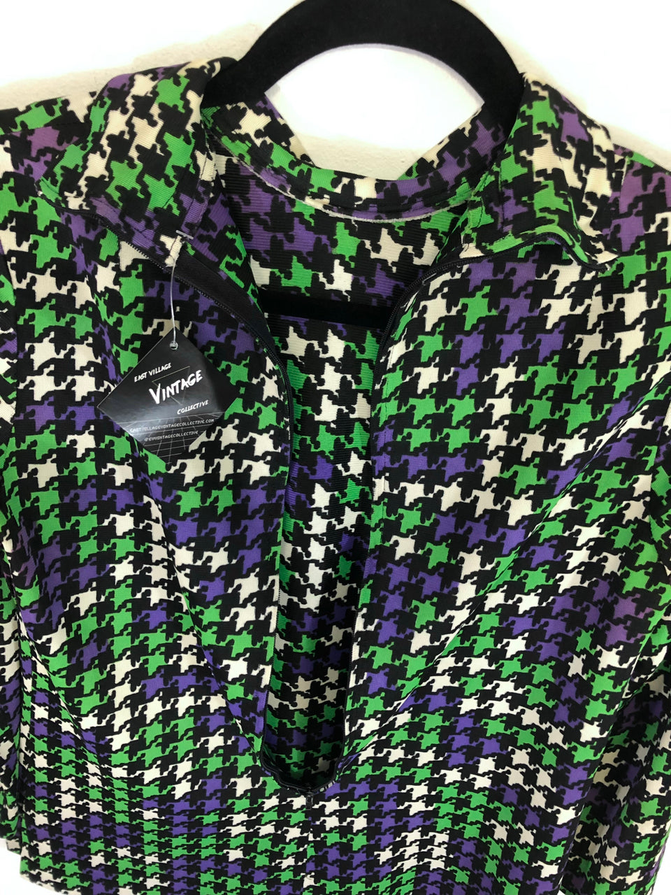 Checkered 70s Top