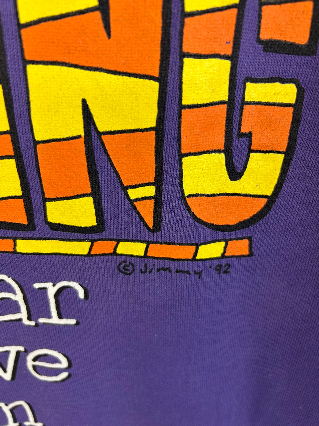 Beth Michaels '92 Cat Sweatshirt Dress ("Morning. How Far Are We From Finding a Cure?")
