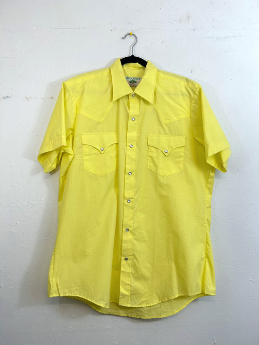 Mesquite Yellow Short-Sleeved Western Shirt