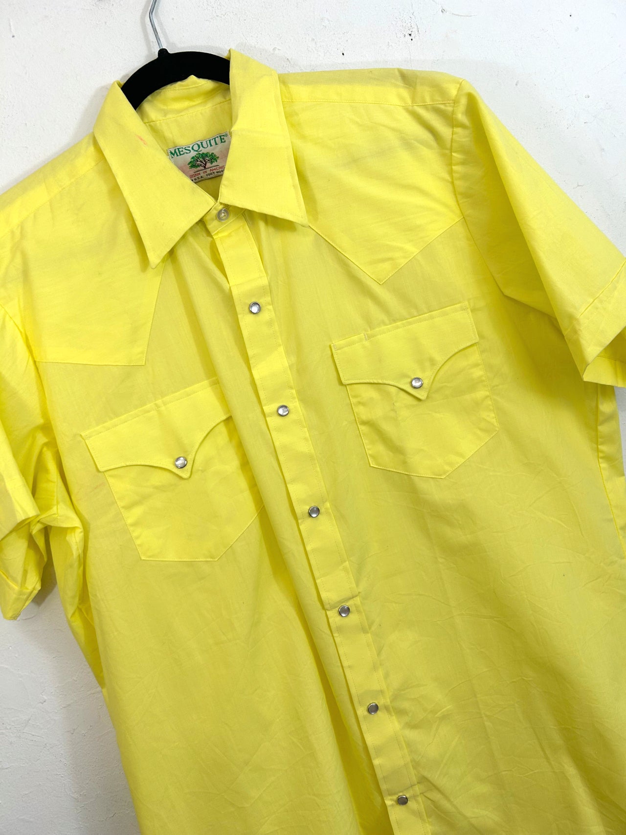Mesquite Yellow Short-Sleeved Western Shirt