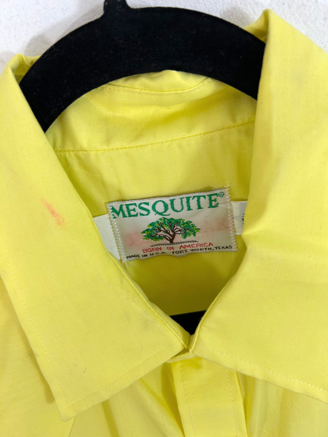 Mesquite Yellow Short-Sleeved Western Shirt