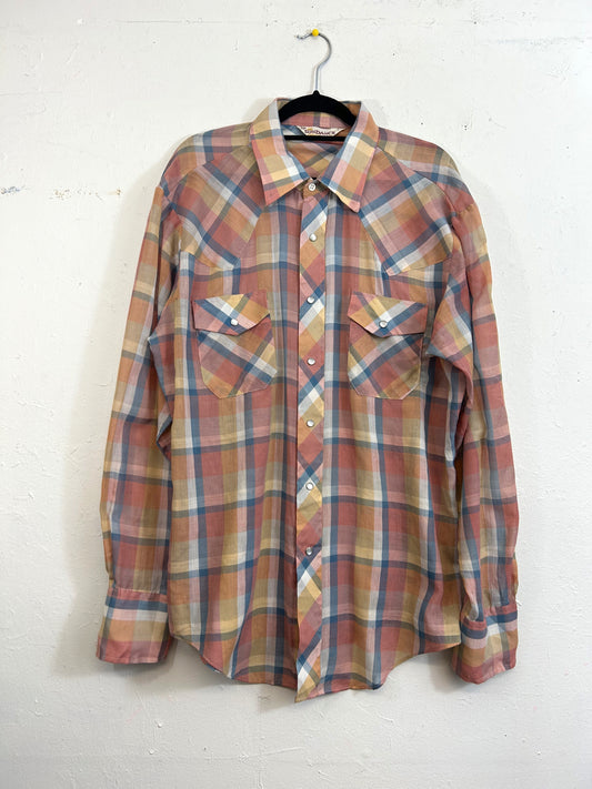 Sundance Plaid Western Shirt