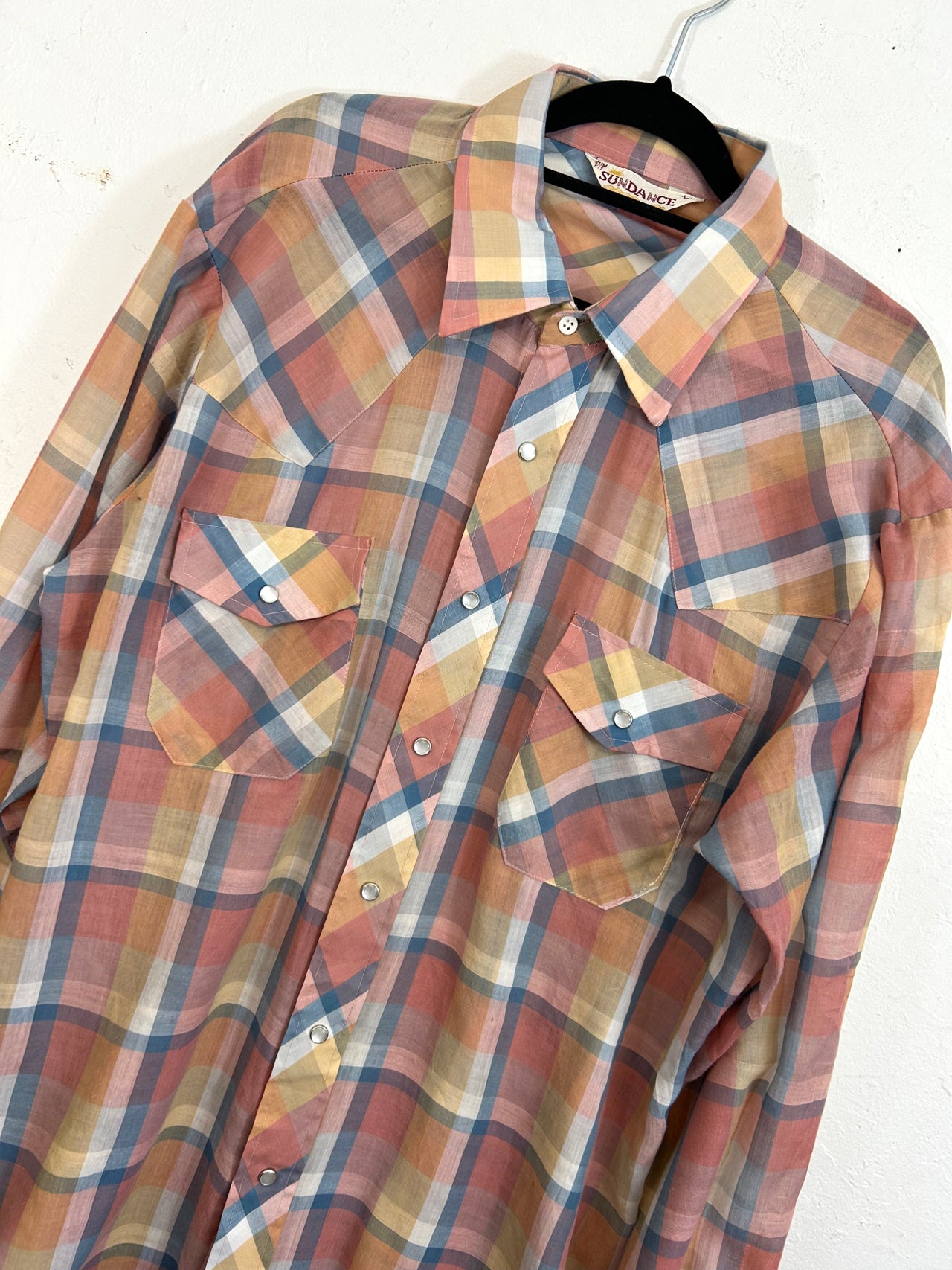 Sundance Plaid Western Shirt