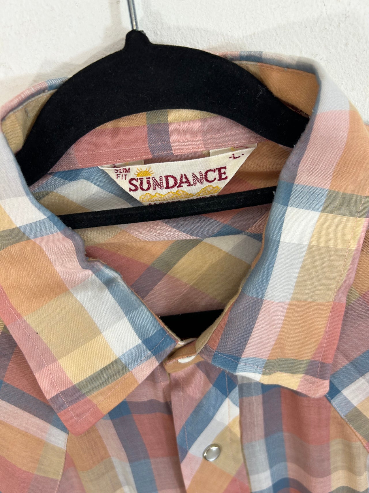 Sundance Plaid Western Shirt