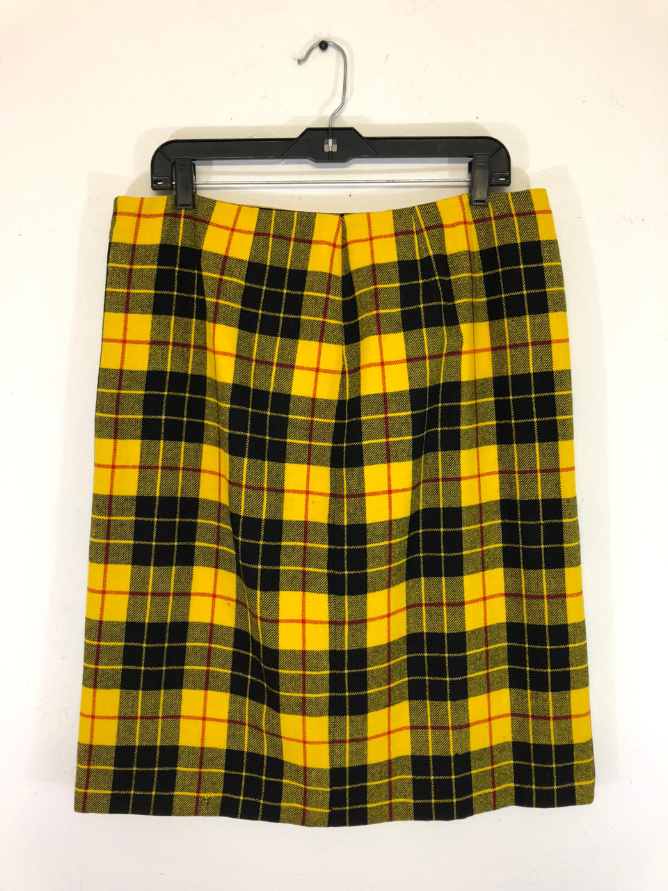 Yellow Plaid Skirt