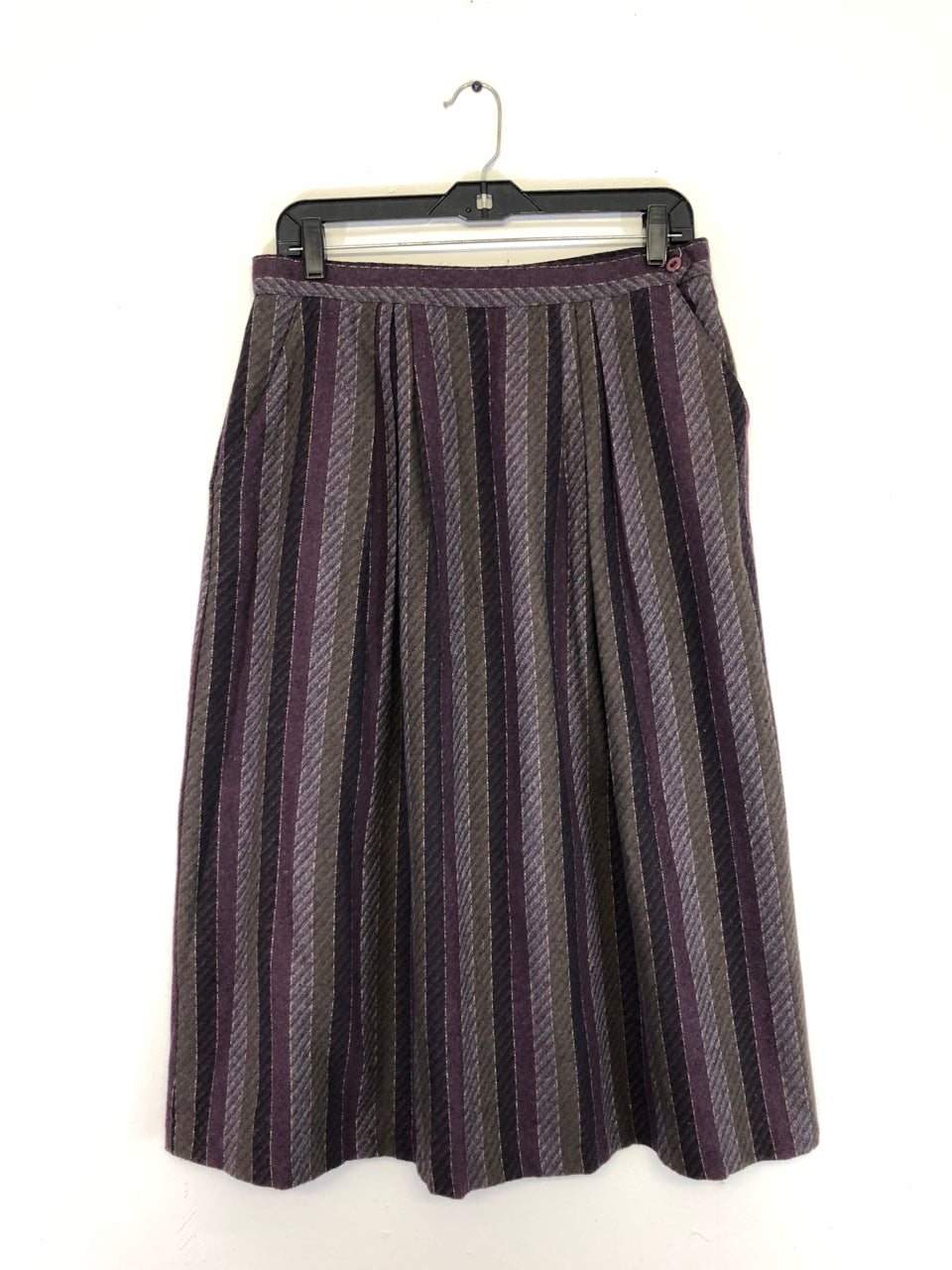 Wool Striped Skirt