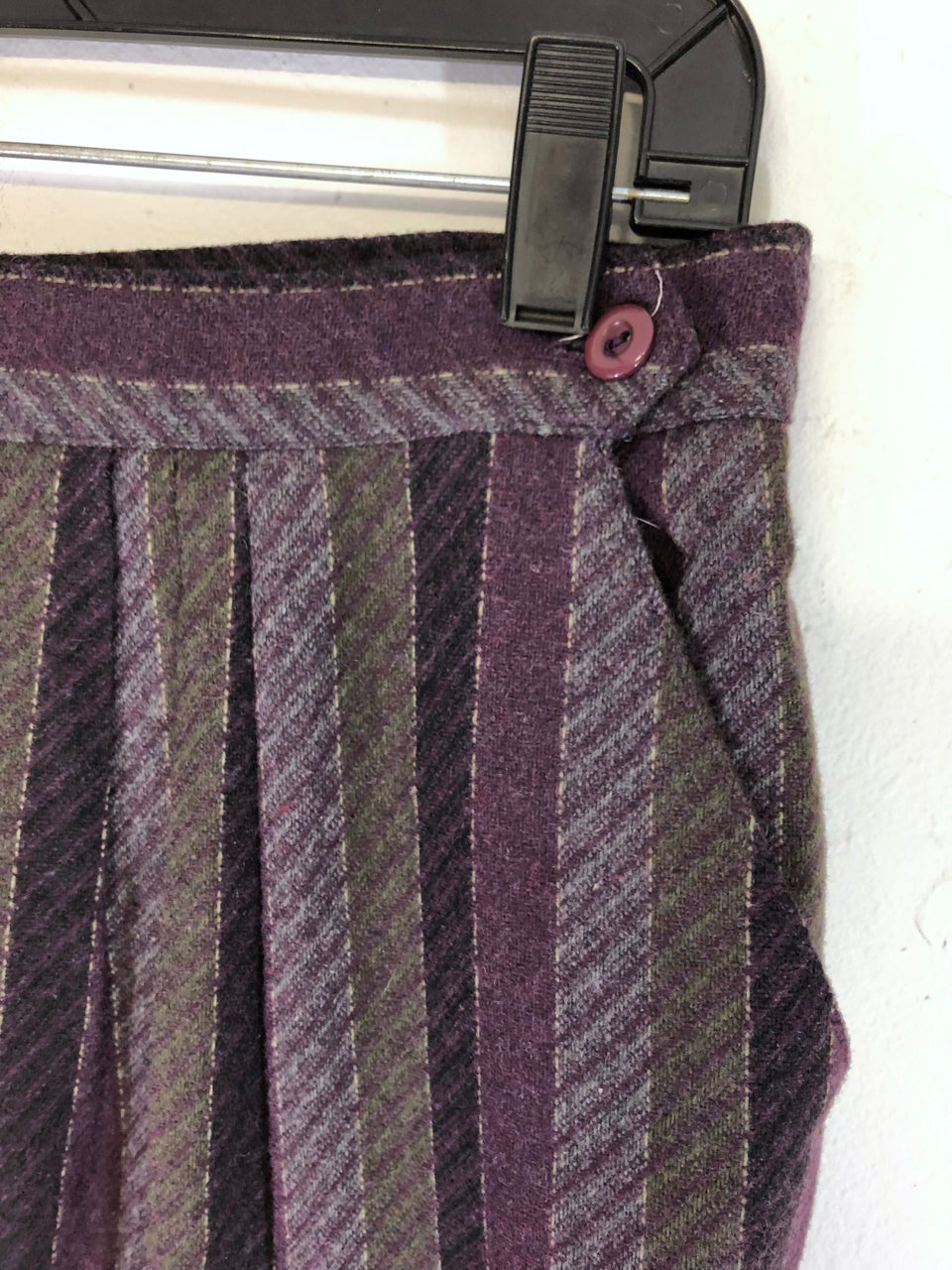 Wool Striped Skirt