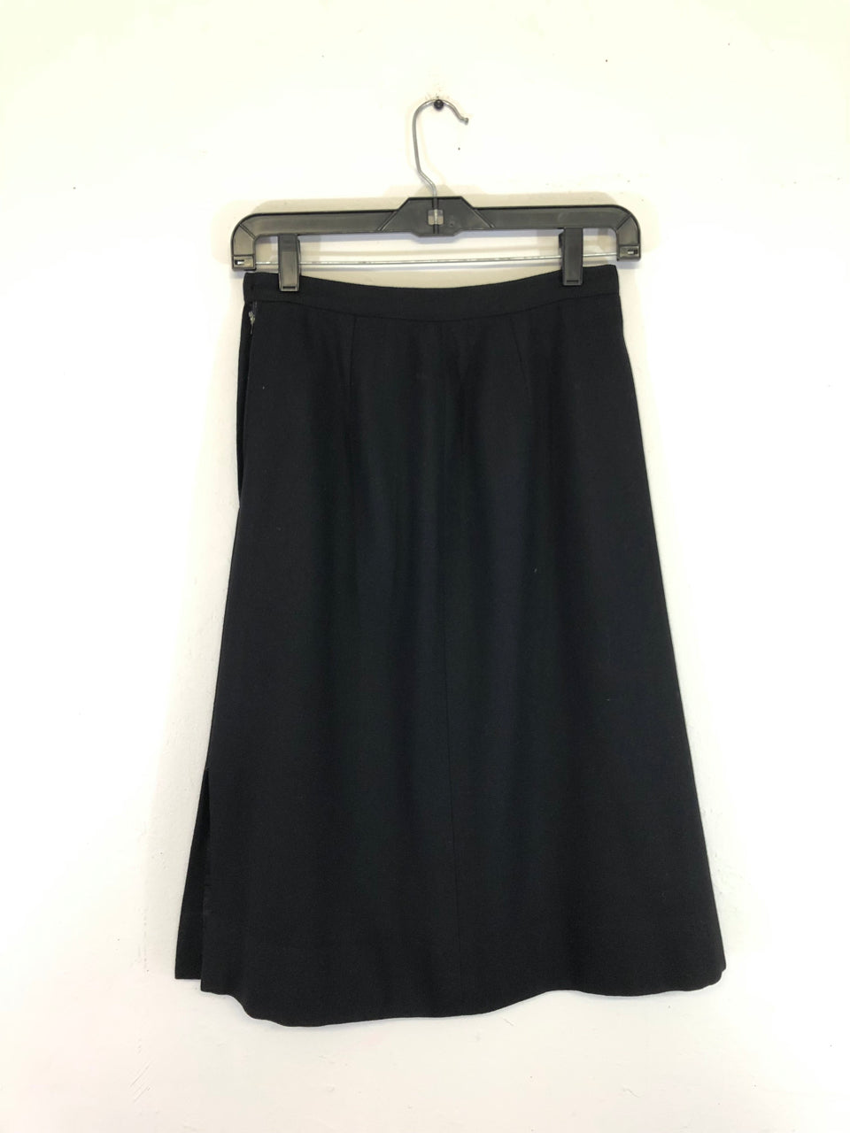 The Villager Black Wool Skirt