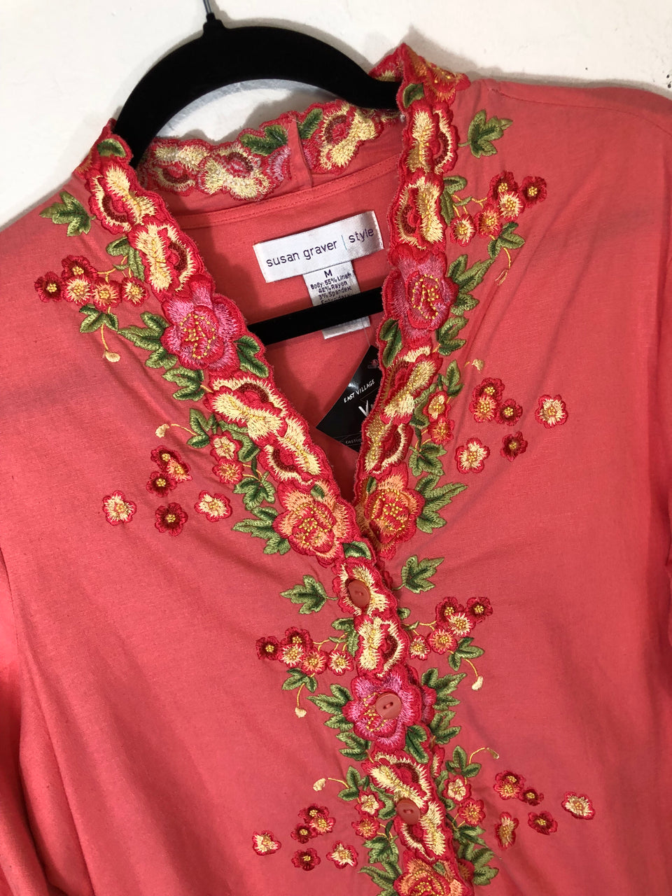 Susan Graver Embroidered Blouse