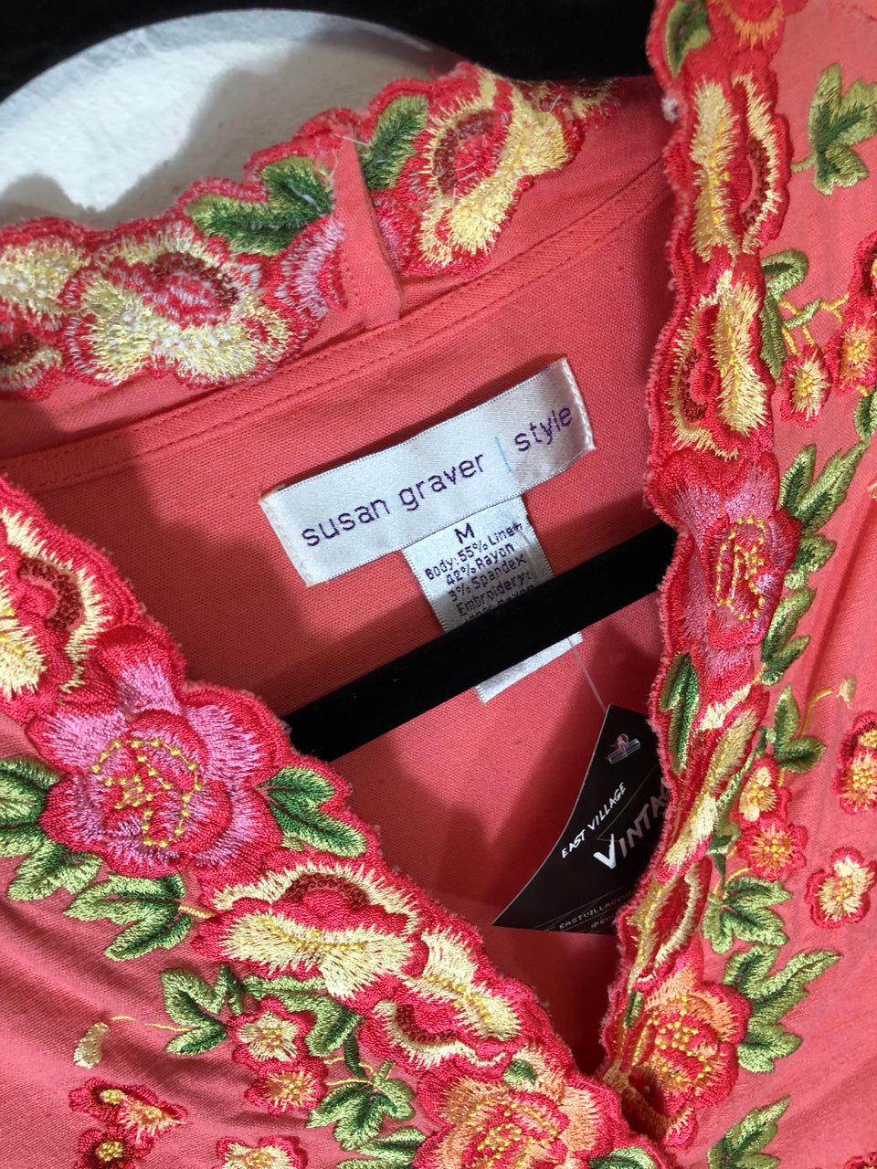 Susan Graver Embroidered Blouse