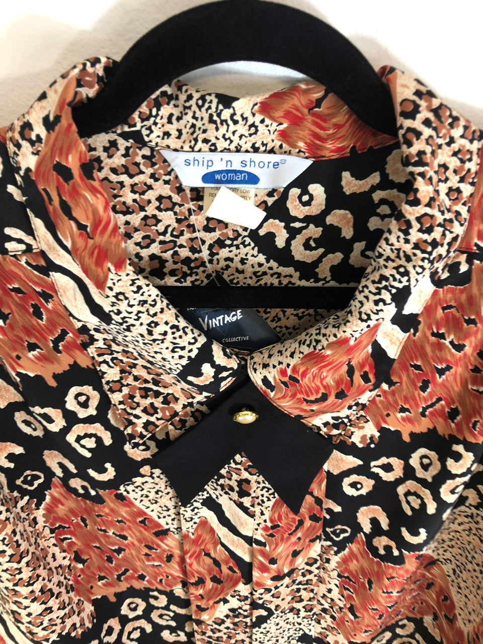 Ship n' Shore Animal Print Blouse