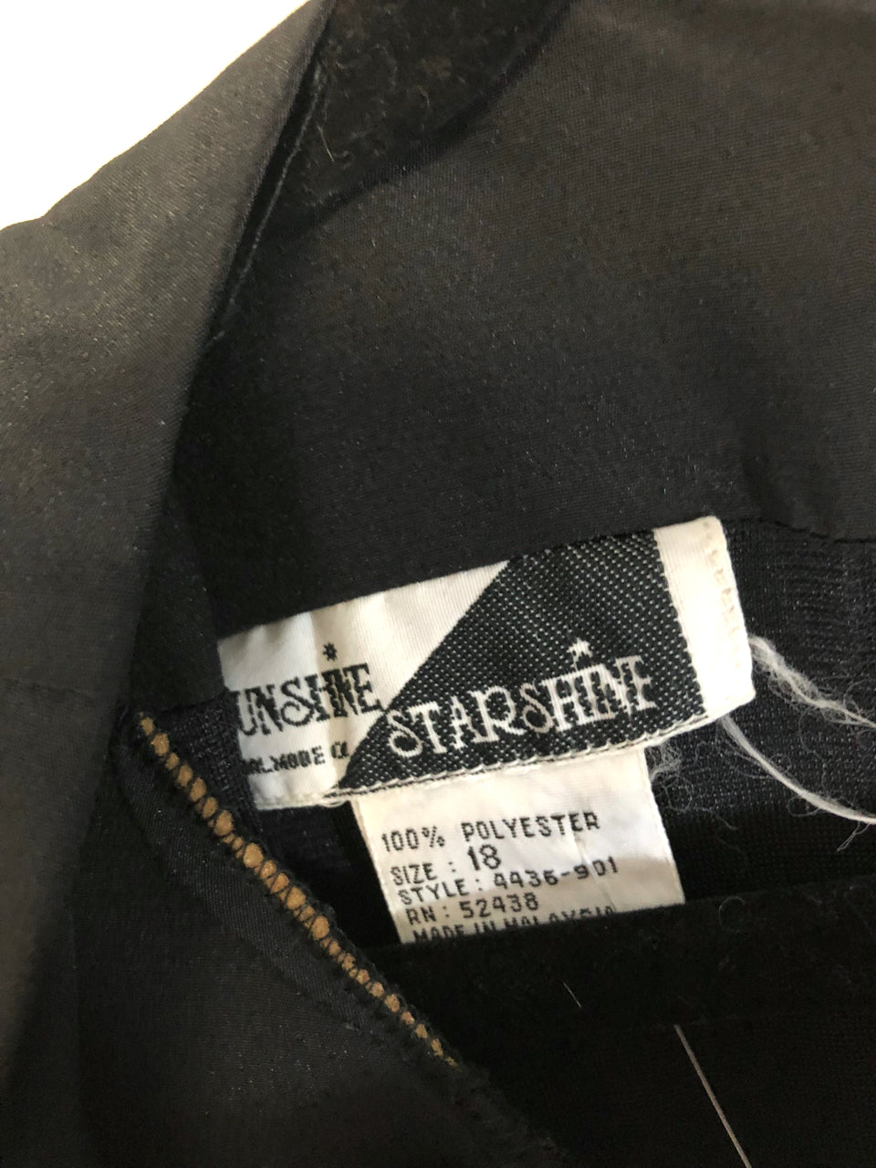 Sunshine Starshine Black Dress (Deadstock)