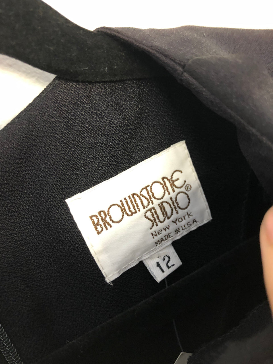 Brownstone Studio New York Black Bow Dress (NWT)