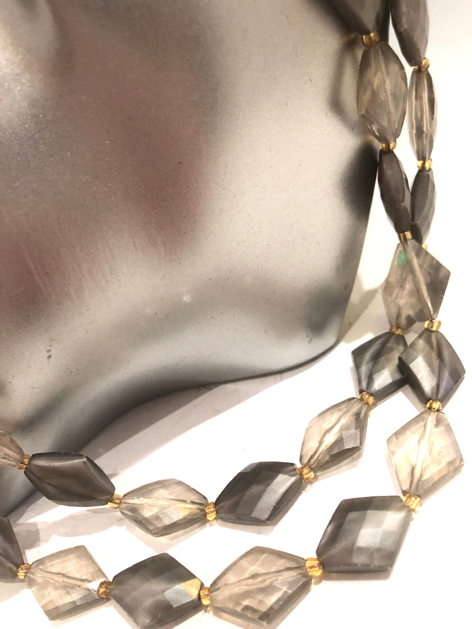 Vintage Double Strand Beaded Necklace