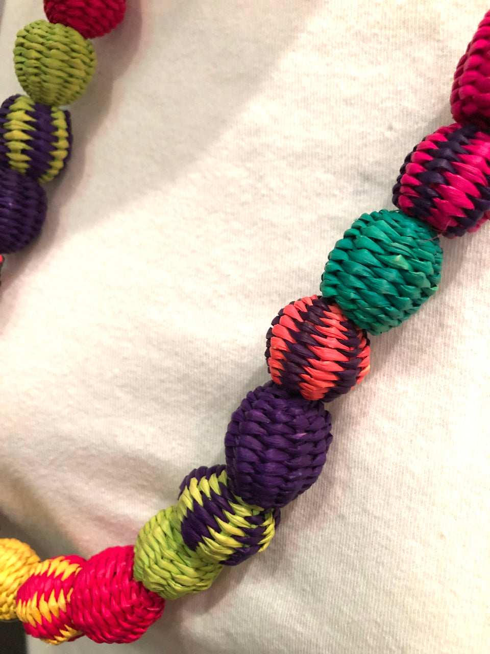 Colorful Woven Necklace