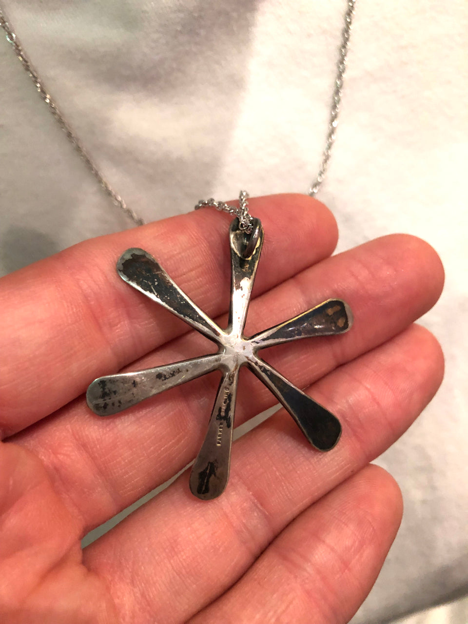 Silver Flower Necklace