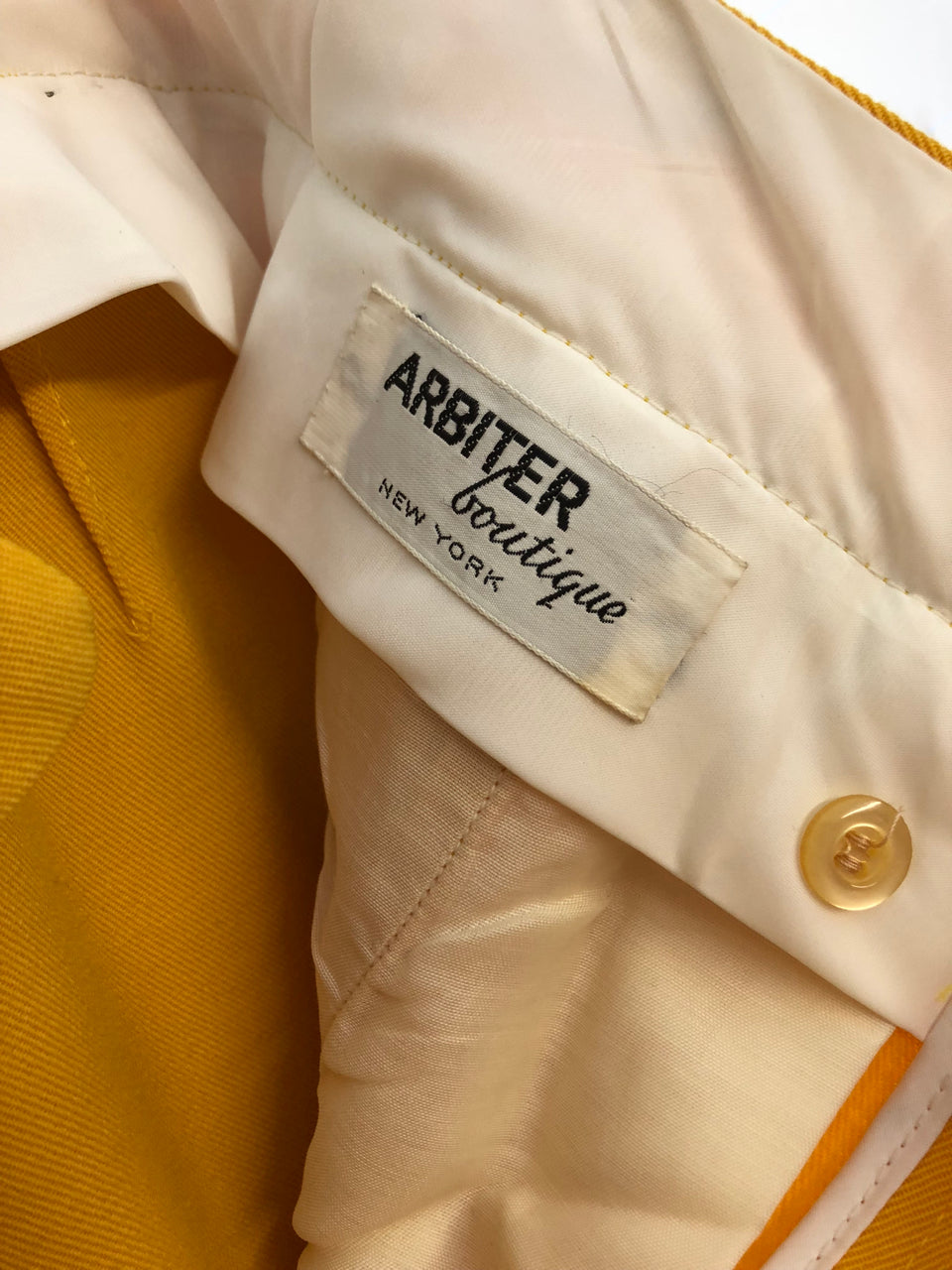 Arbiter Boutique 70s Yellow Pants (Deadstock)