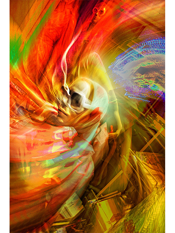 Acid Trip - Photography Postcard by Bob Krasner