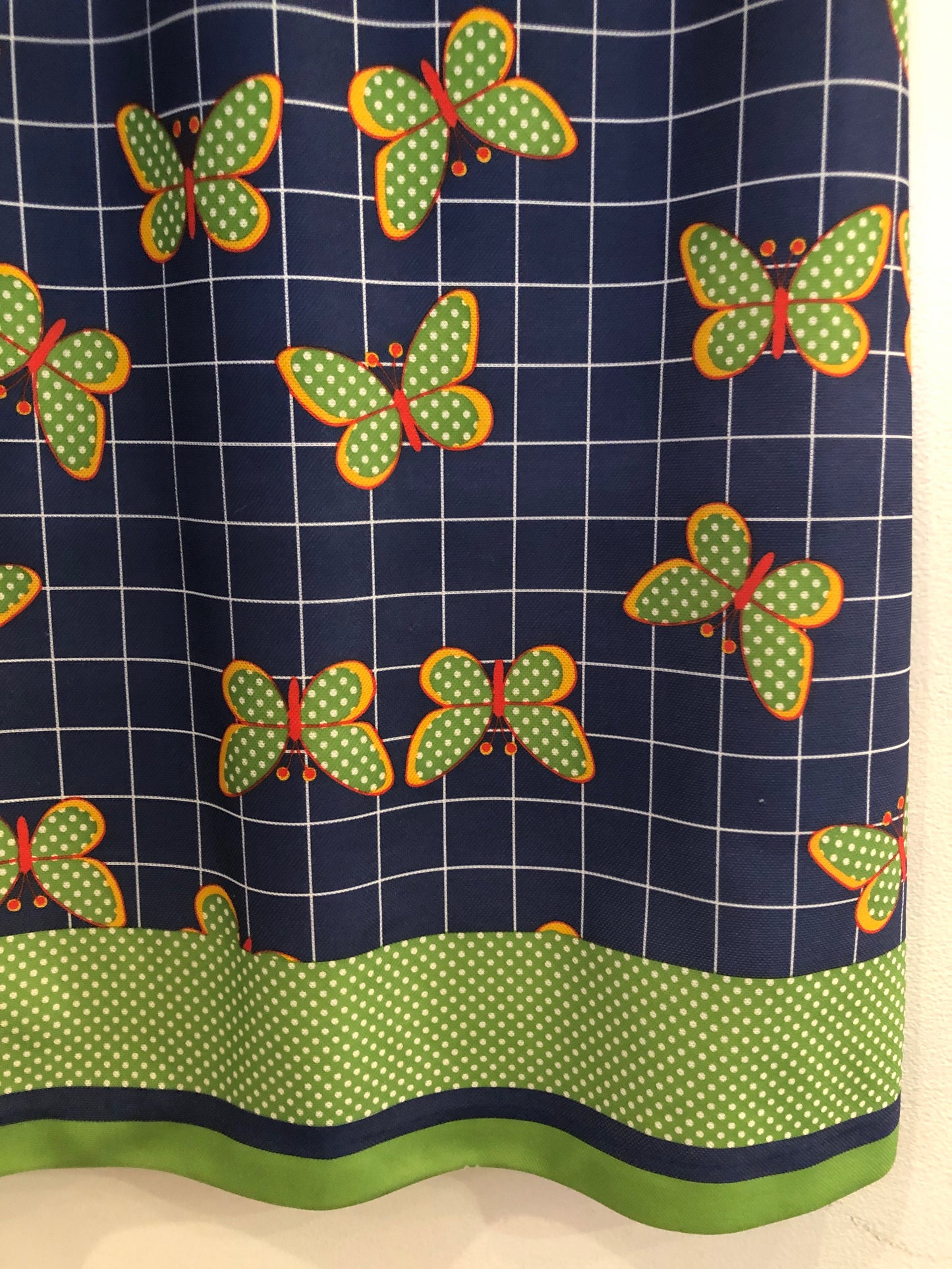 Butterfly Grid 70s Mini Dress