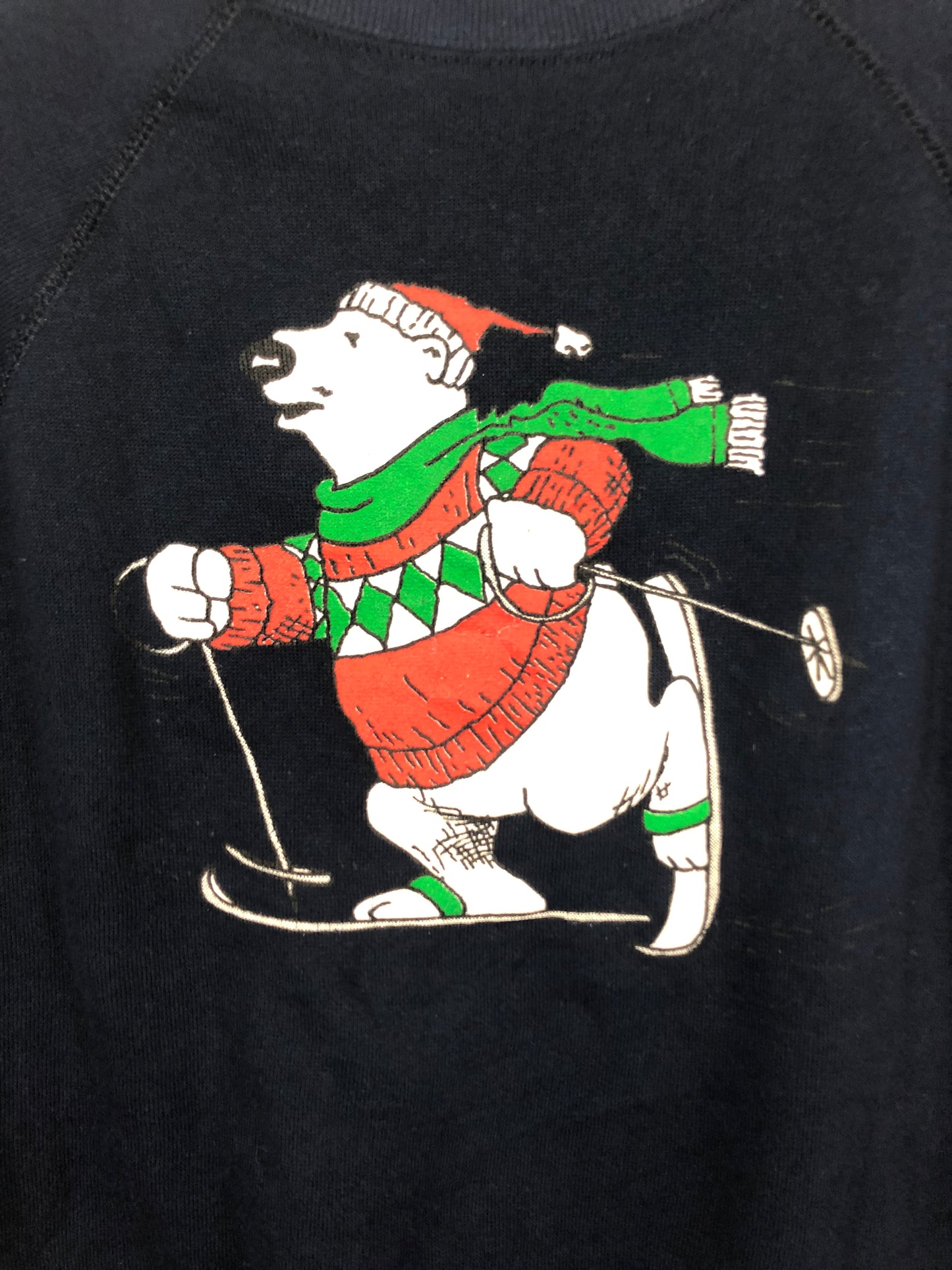 Skiing Bear Holiday Sweatshirt