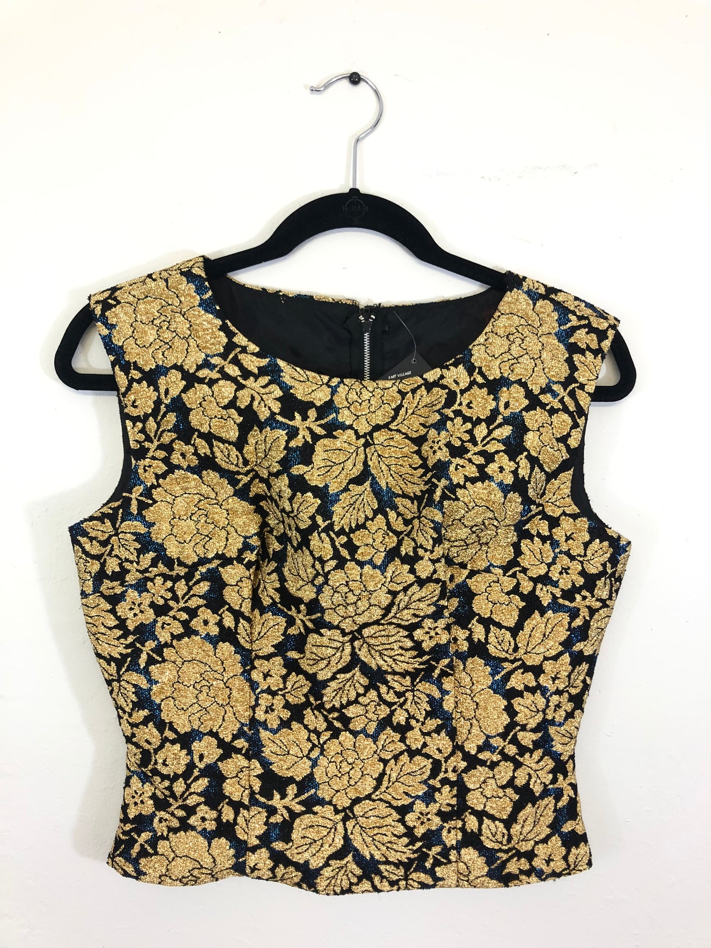 Gold Brocade 60s Top