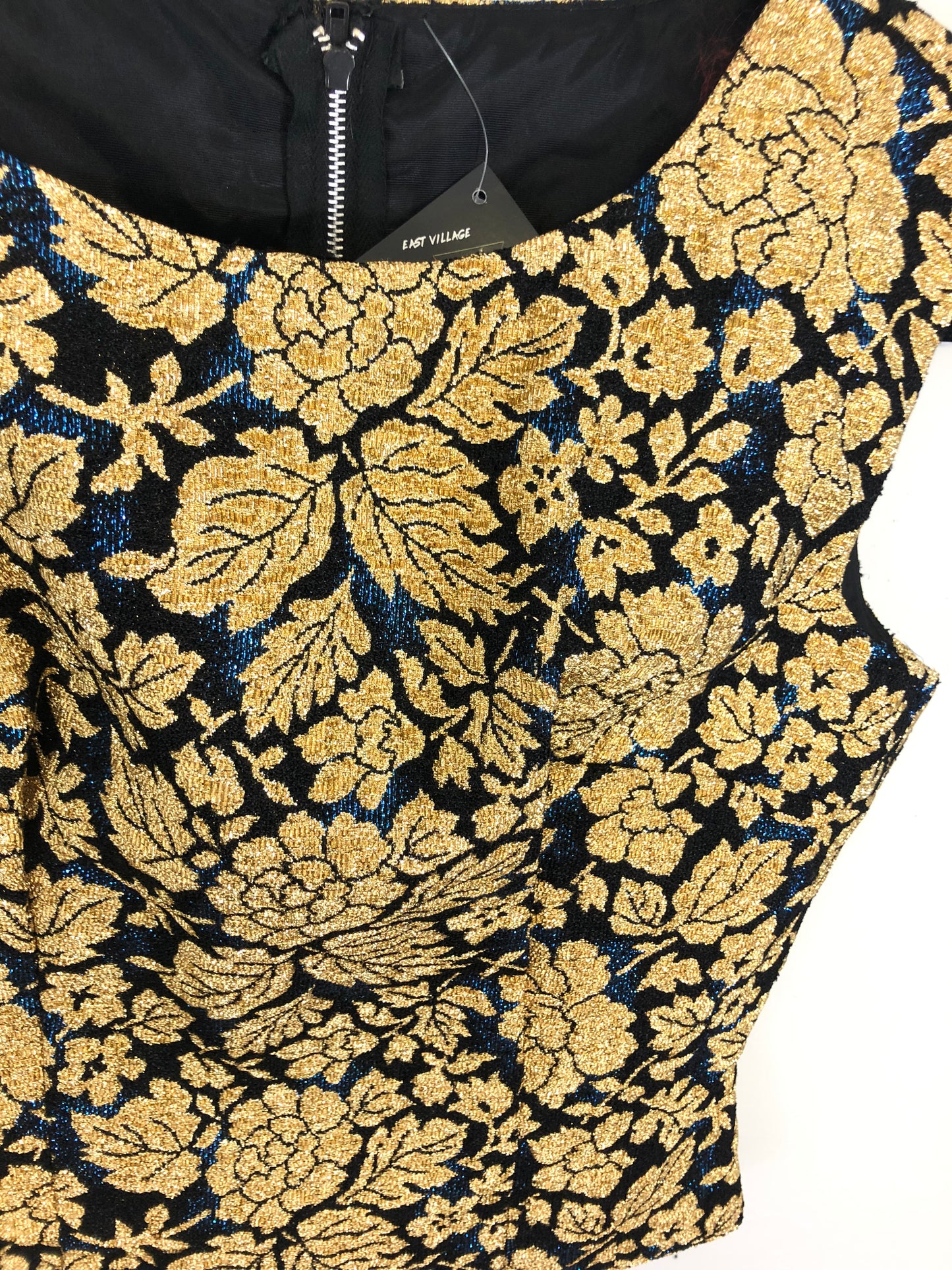 Gold Brocade 60s Top