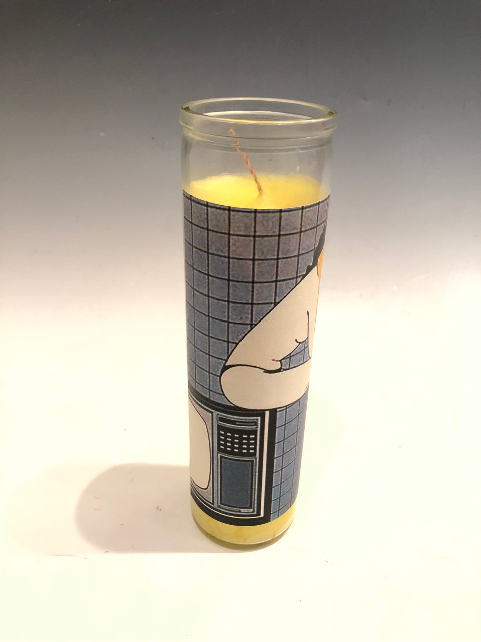 Leg-Warmer TV Girl (Patrick Nagel) Prayer Candle