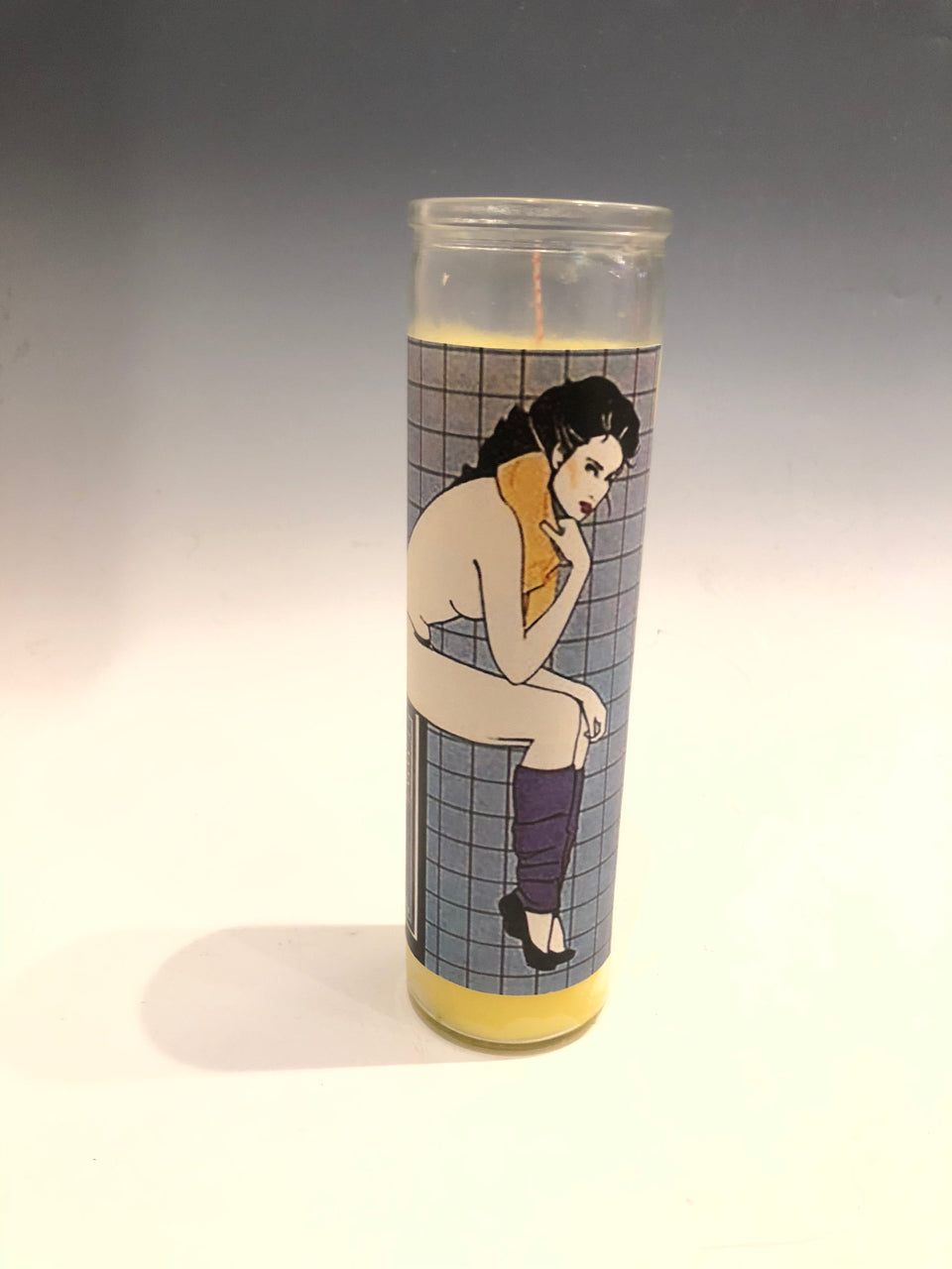 Leg-Warmer TV Girl (Patrick Nagel) Prayer Candle