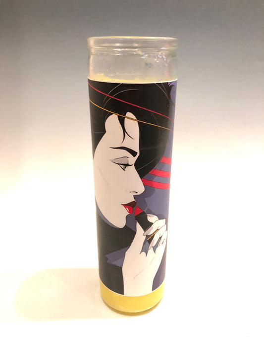 Girl with Lipstick (Patrick Nagel) Prayer Candle