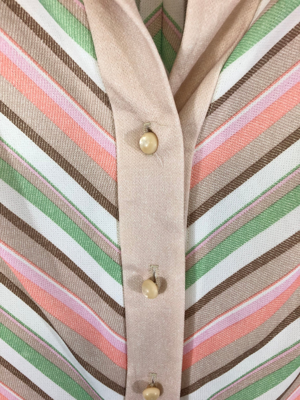 Striped Polyester 70s Dress