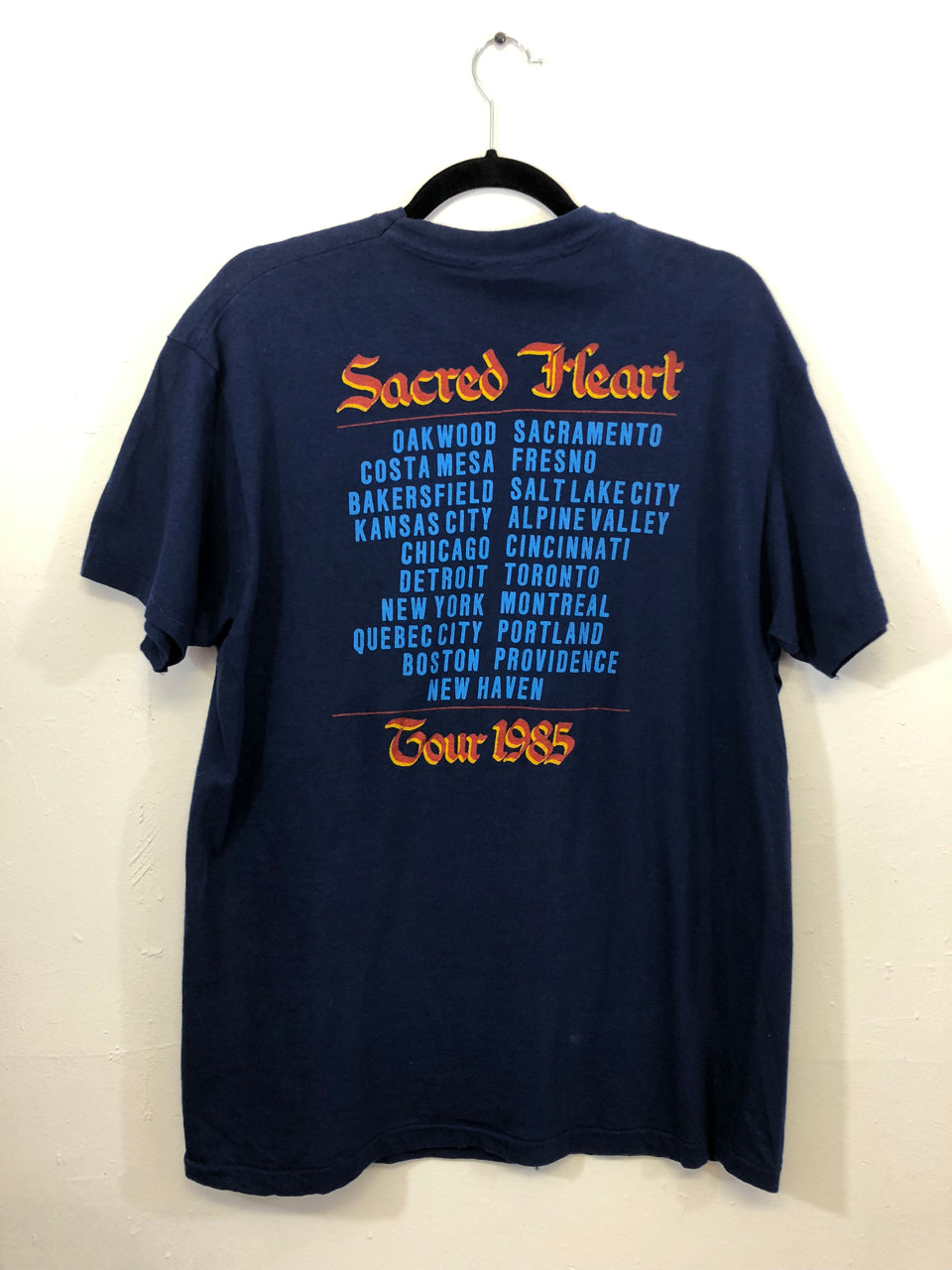 Dio 1985 Sacred Heart Tour T-Shirt Navy