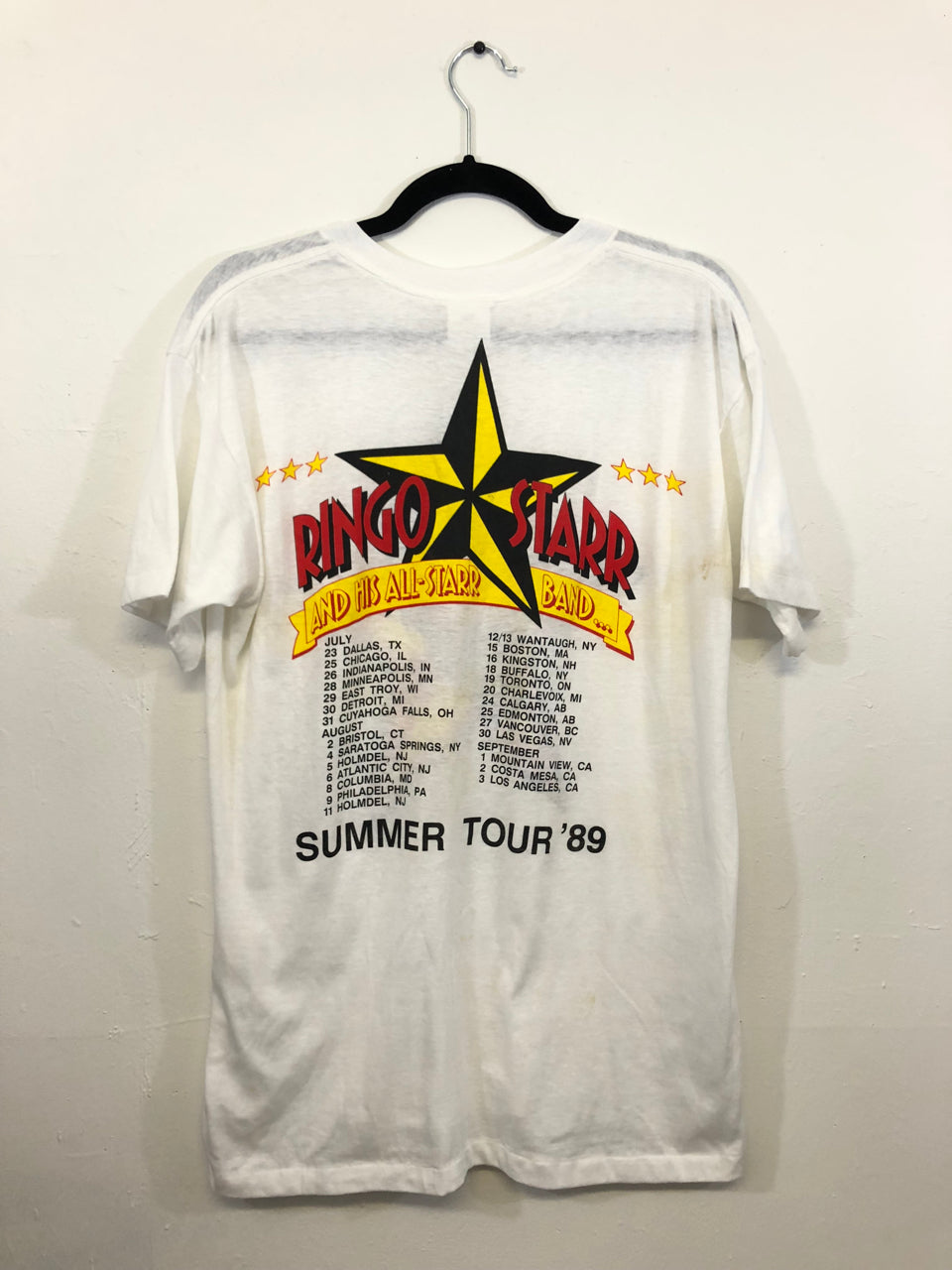 Ringo Starr Summer Tour '89 T-Shirt