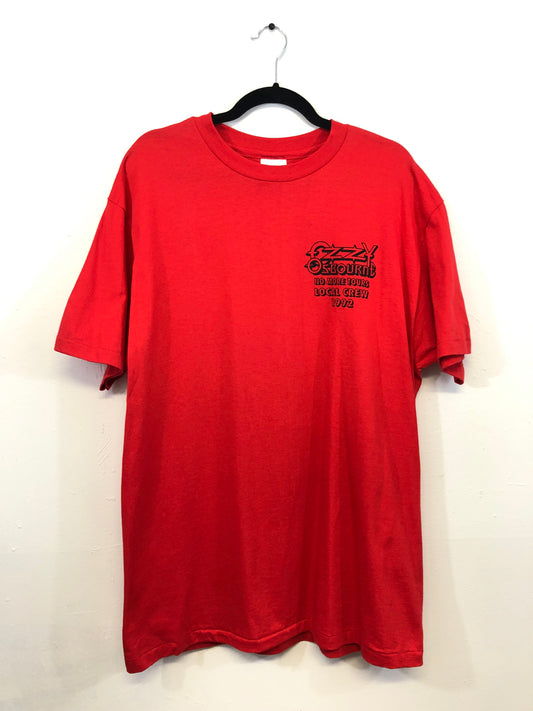 Ozzy Osborne No More Tours Local Crew 1992 T-Shirt